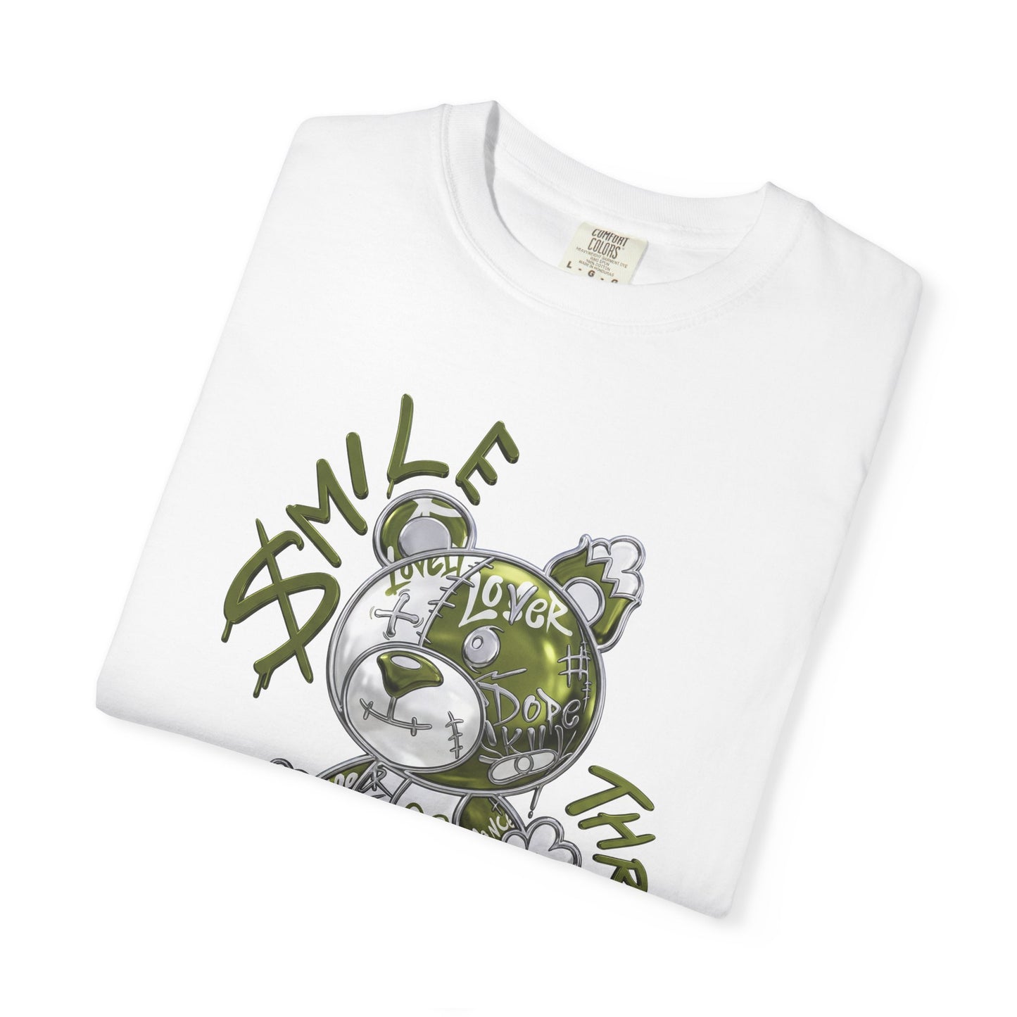 Medium Olive 1s Tee23Kicks Smile Through The Pain T-Shirt