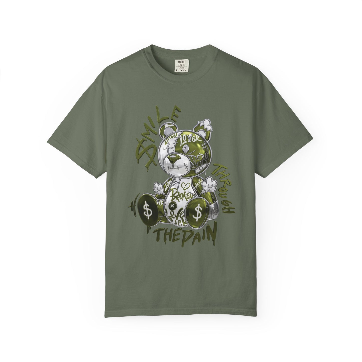 Medium Olive 1s Tee23Kicks Smile Through The Pain T-Shirt