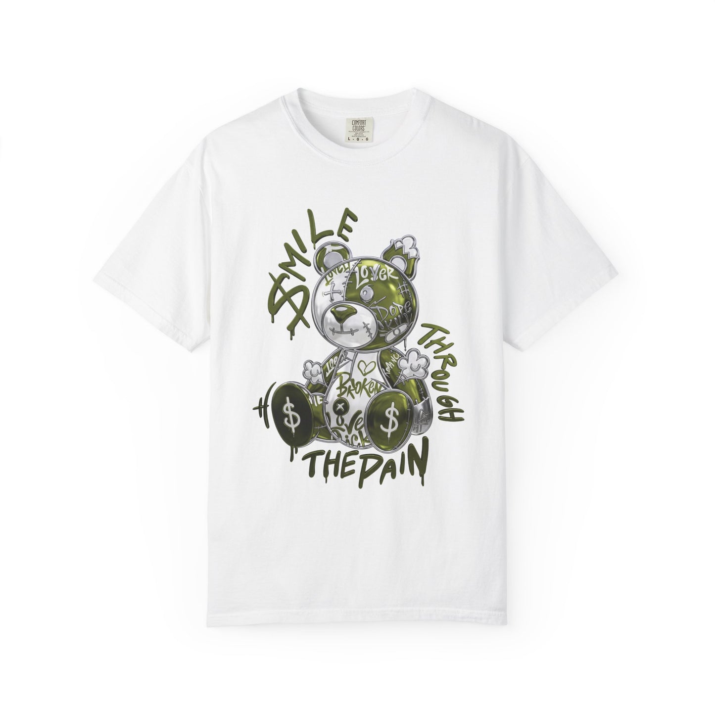 Medium Olive 1s Tee23Kicks Smile Through The Pain T-Shirt